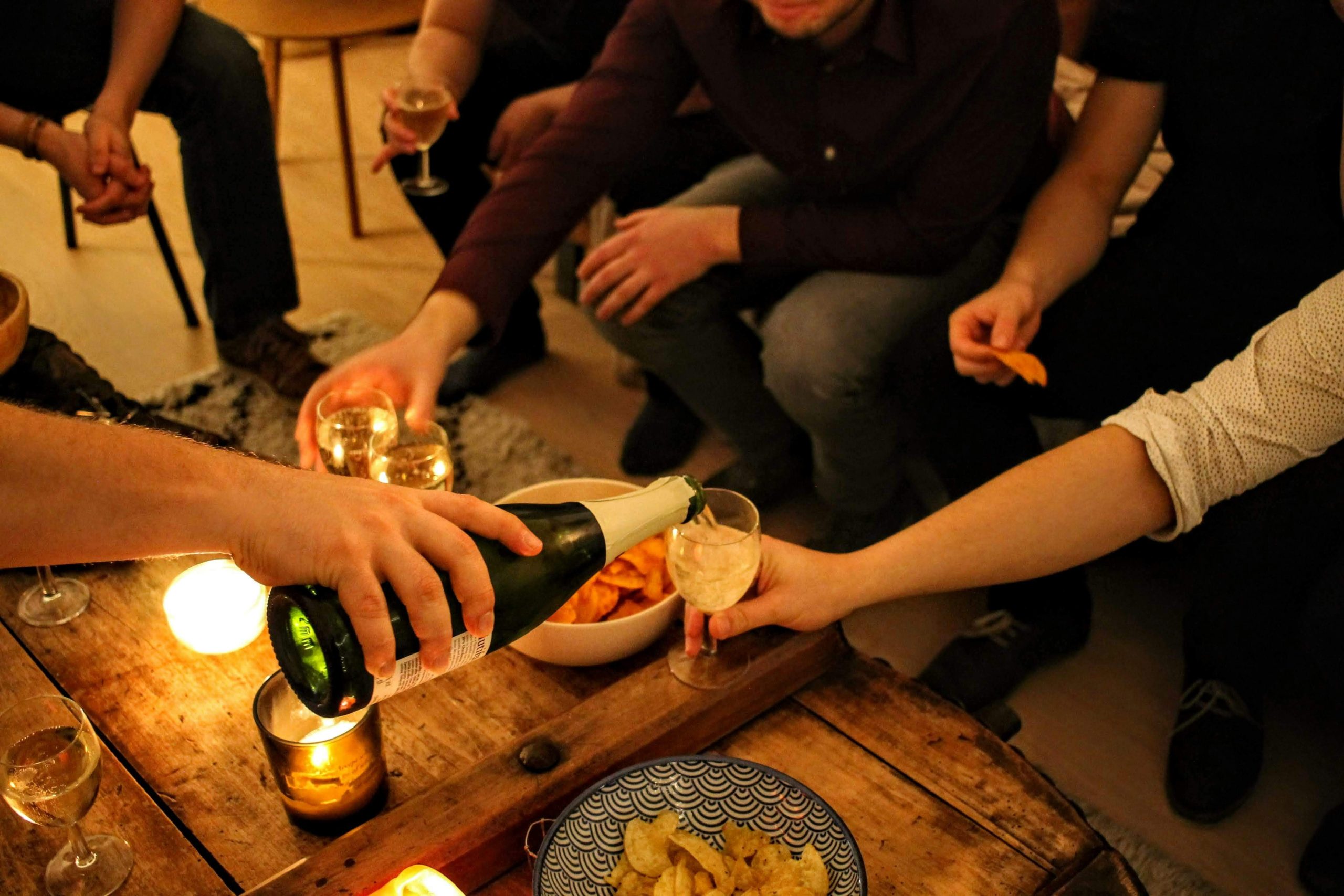 équipe Lyonnaise EKOHO prenant l'apéro